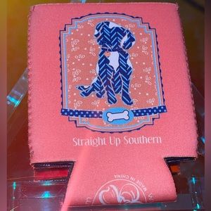 🎁Straight Up Southern Pink Dog Coozie It’s A Girl Thing Party Drink Holder